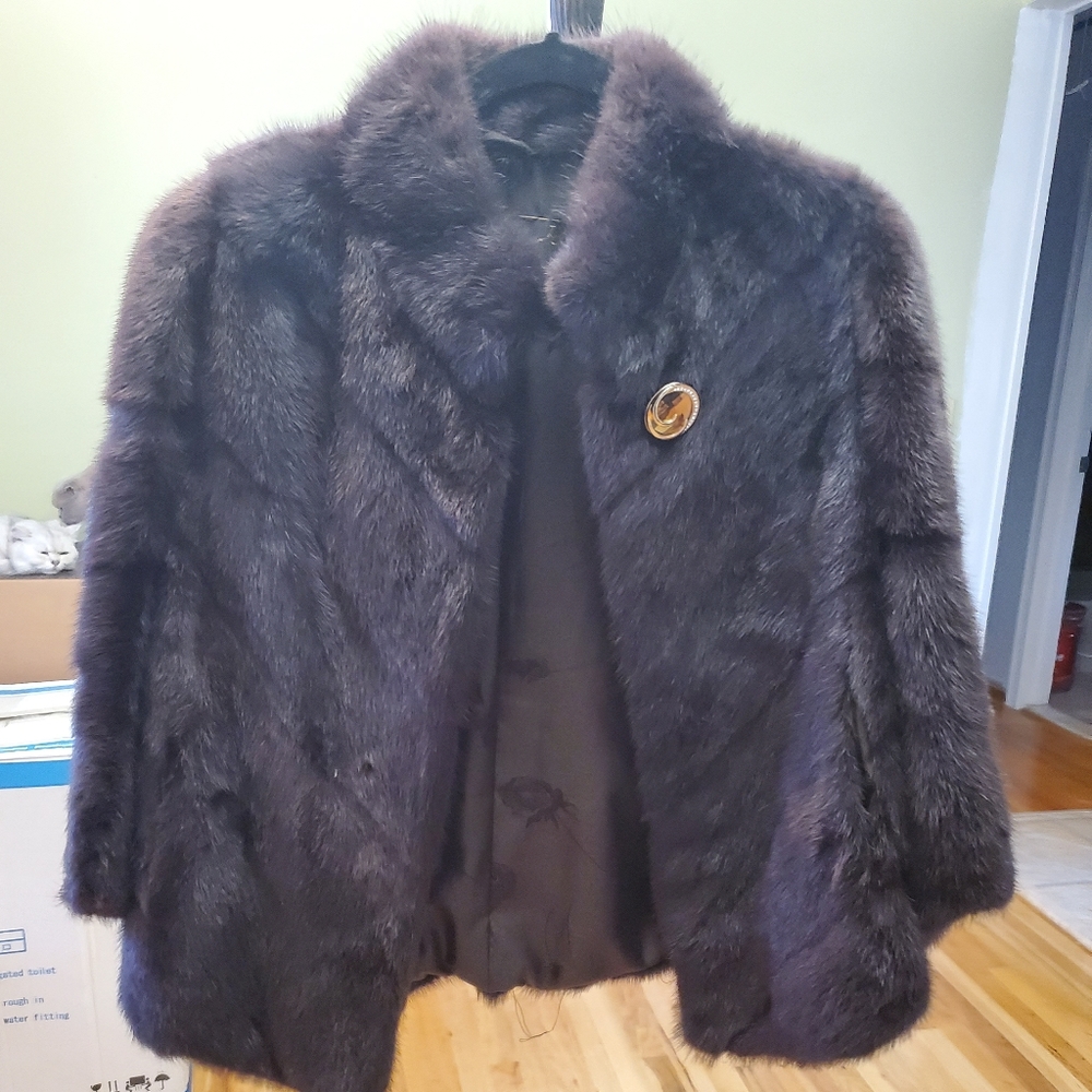 Real MINK women's fur jacket size M